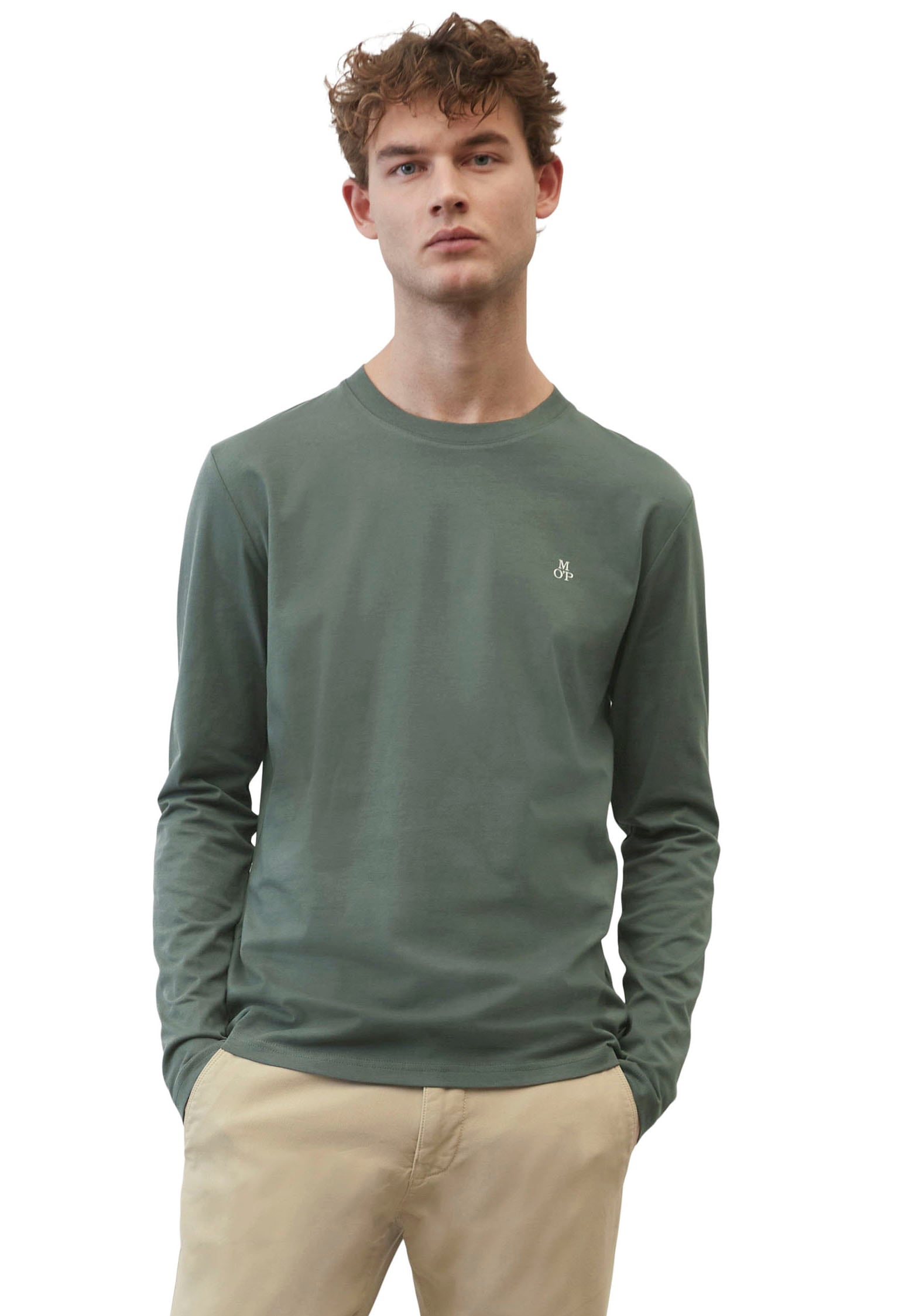 Marc O'Polo Langarmshirt, mit dezentem Logo-Print vorne Marc O'Polo Langarmshirt, mit dezentem Logo-Print vorne von Marc O'Polo