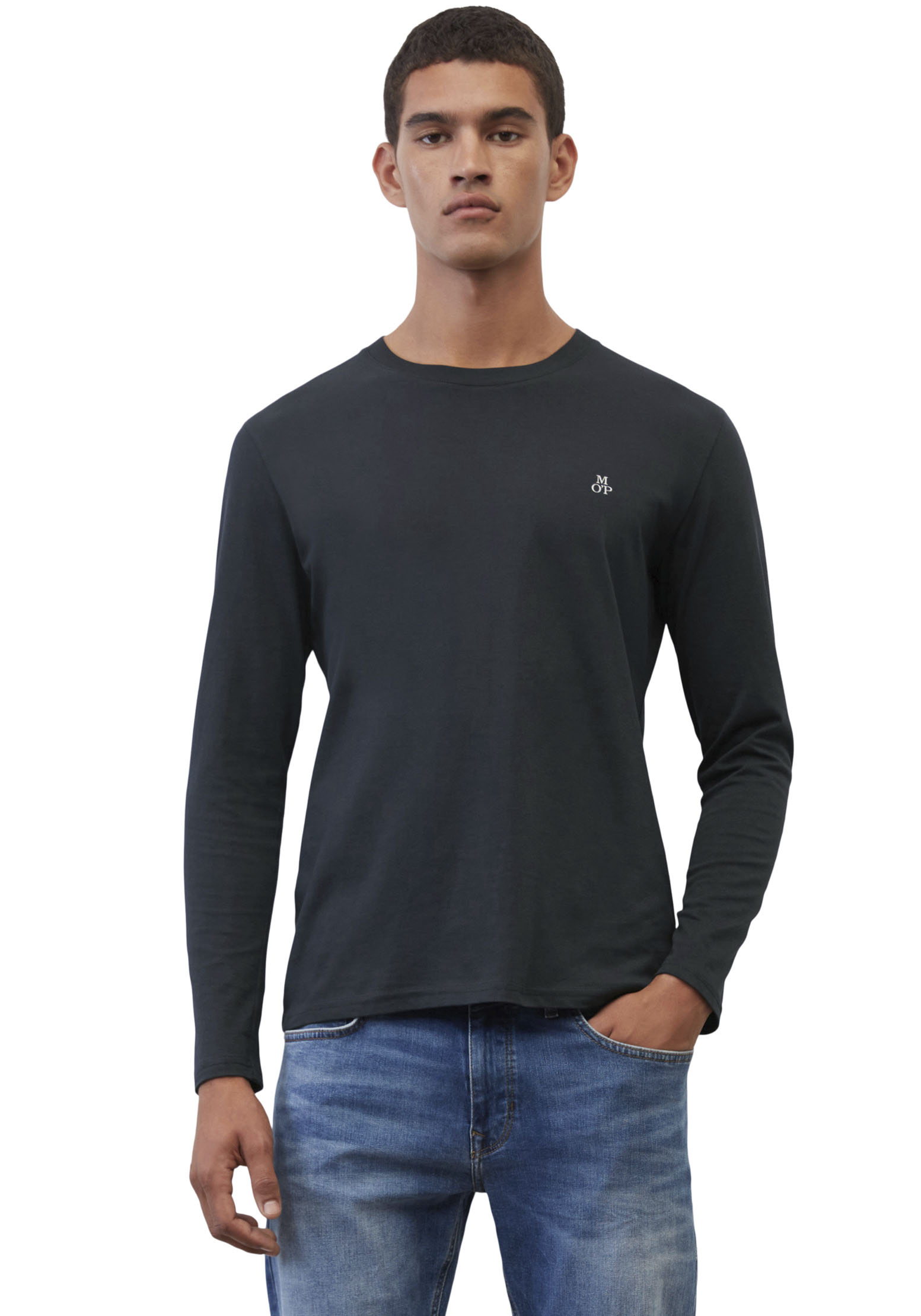 Marc O'Polo Langarmshirt, mit dezentem Logo-Print vorne Marc O'Polo Langarmshirt, mit dezentem Logo-Print vorne von Marc O'Polo