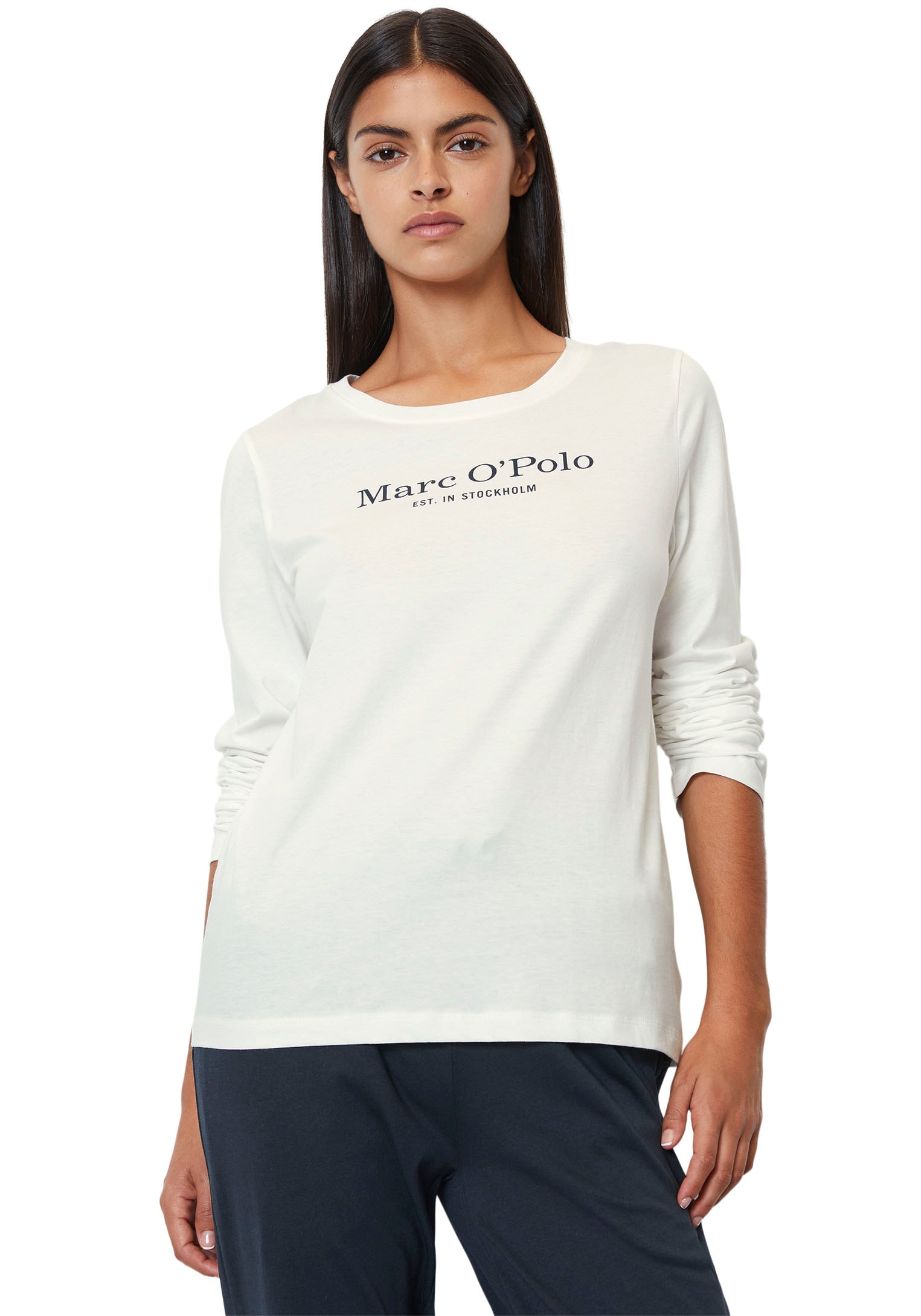 Marc O'Polo Langarmshirt »MIX-N-MATCH«, mit Brustprint in Kontrastfarbe Marc O'Polo Langarmshirt »MIX-N-MATCH«, mit Brustprint in Kontrastfarbe von Marc O'Polo