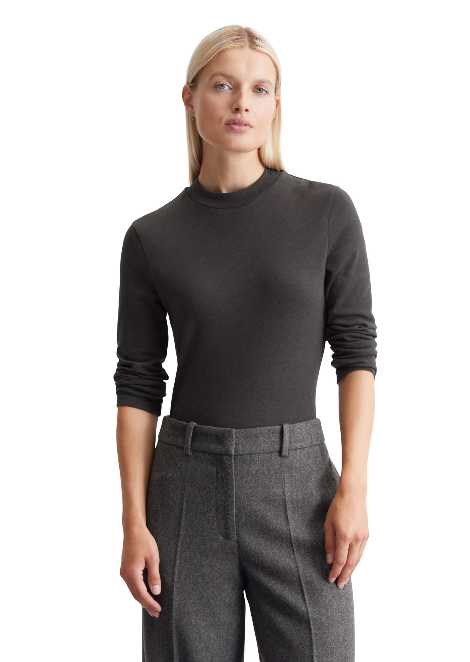 Marc O'Polo Longsleeve, mit kleinem Mockneck-Kragen Marc O'Polo Longsleeve, mit kleinem Mockneck-Kragen von Marc O'Polo