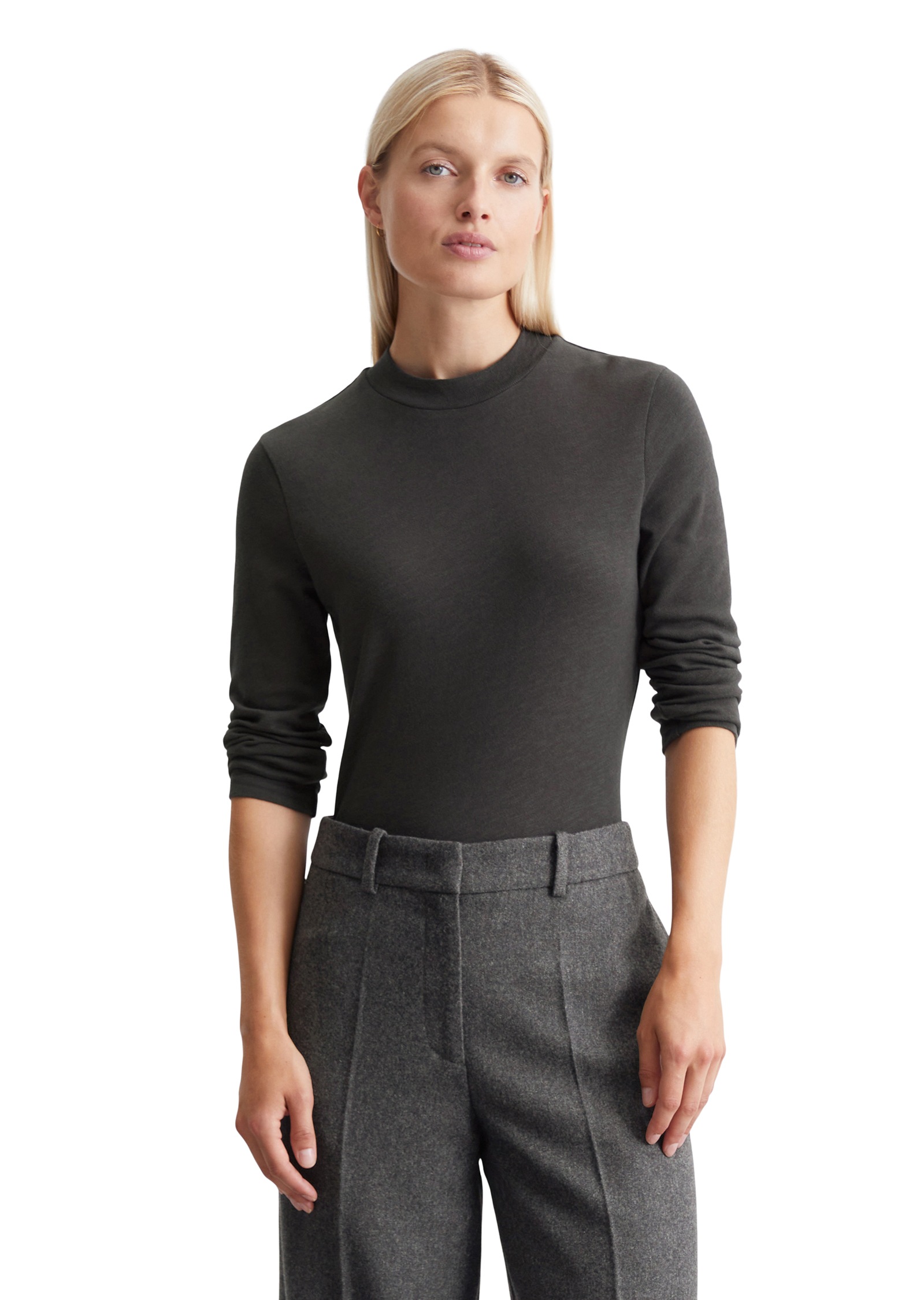 Marc O'Polo Longsleeve, mit kleinem Mockneck-Kragen Marc O'Polo Longsleeve, mit kleinem Mockneck-Kragen von Marc O'Polo
