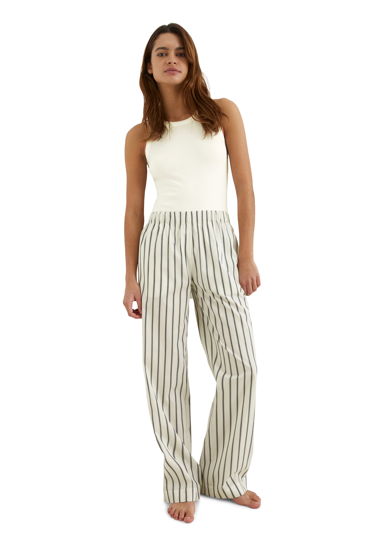 Marc O'Polo Loungehose »Mix N Match Poplin«, mit breitem, elastischem Bund und geradem Bein von Marc O'Polo