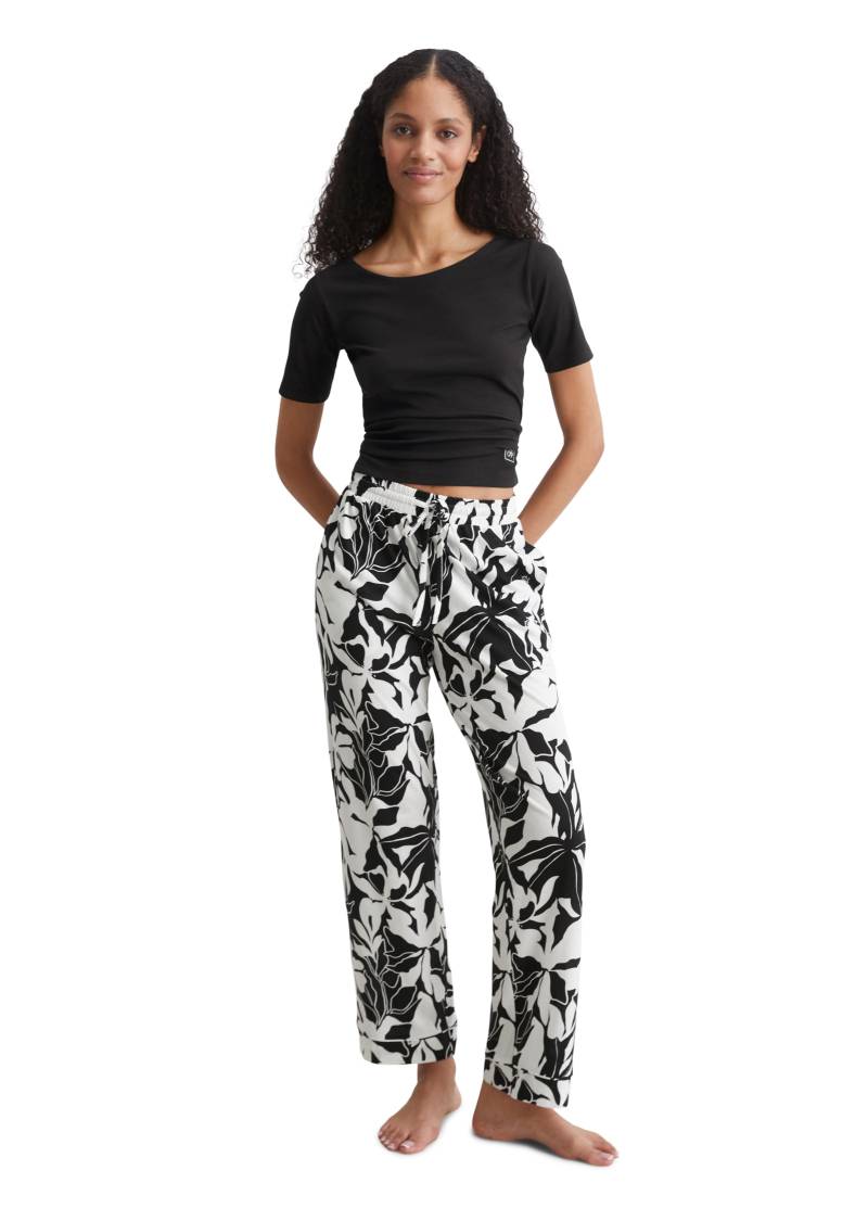 Marc O'Polo Loungehose »Mix & Match Cotton Modal Jersey«, Mit Allover-Print, Tunnelzug und Bindeband von Marc O'Polo