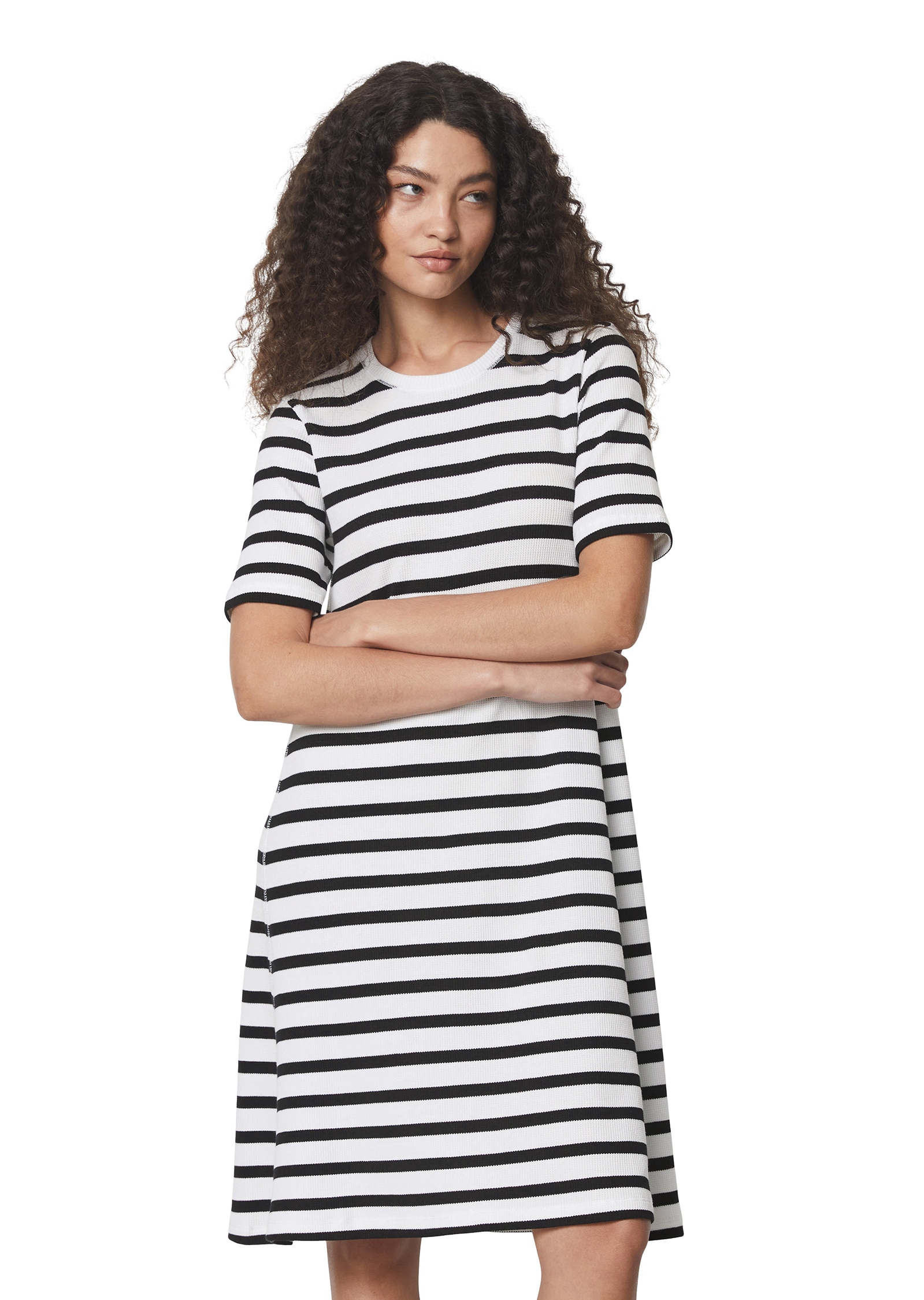 Marc O'Polo Maxikleid, Gestreiftes Waffle-Jersey-Kleid Marc O'Polo Maxikleid, Gestreiftes Waffle-Jersey-Kleid von Marc O'Polo