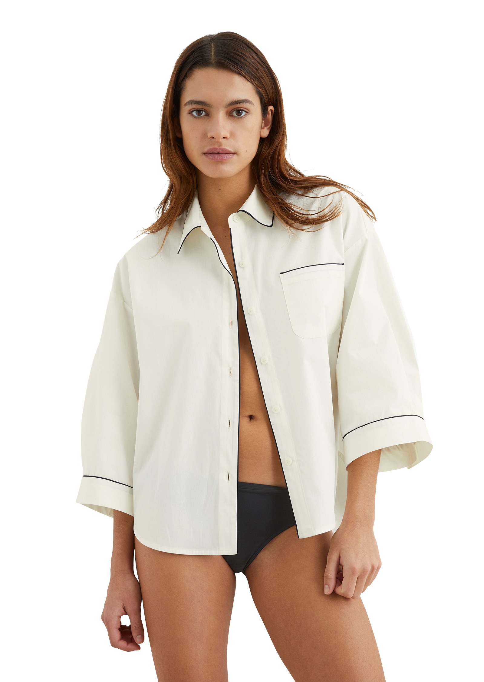 Marc O'Polo Oversize-Shirt »Mix N Match Poplin«, mit kontrastfarbenen Pipings Marc O'Polo Oversize-Shirt »Mix N Match Poplin«, mit kontrastfarbenen Pipings von Marc O'Polo