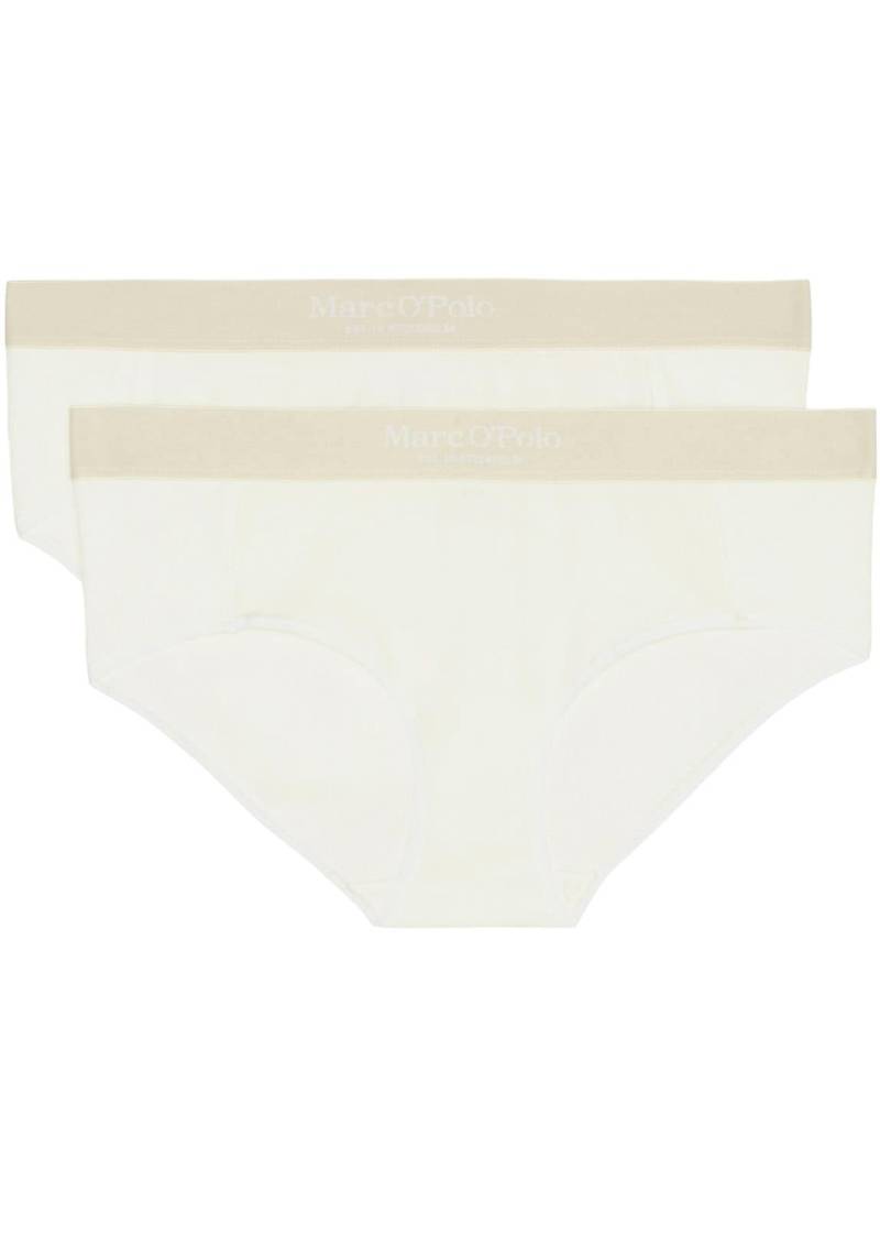 Marc O'Polo Panty, (2er Pack), elastischer Bund mit kontrastfarbenem Logo von Marc O'Polo