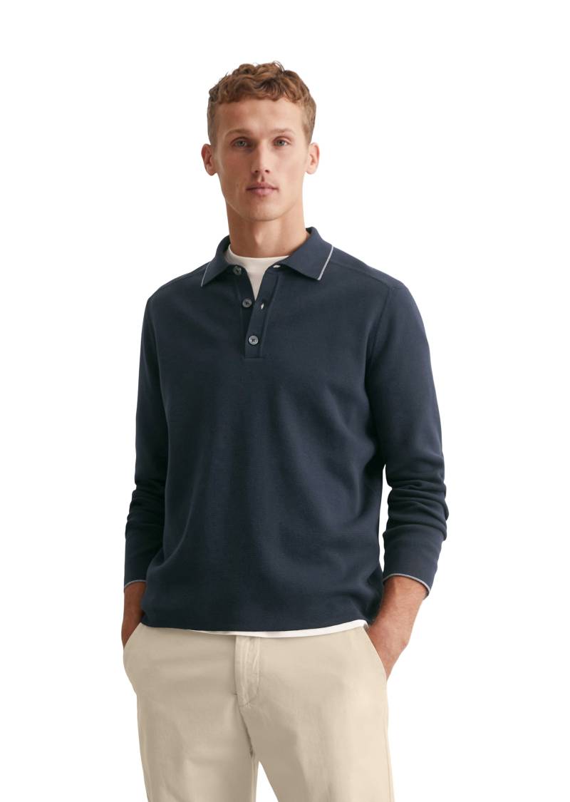 Marc O'Polo Polokragenpullover, elegante, dicht gestrickte Milano-Struktur von Marc O'Polo