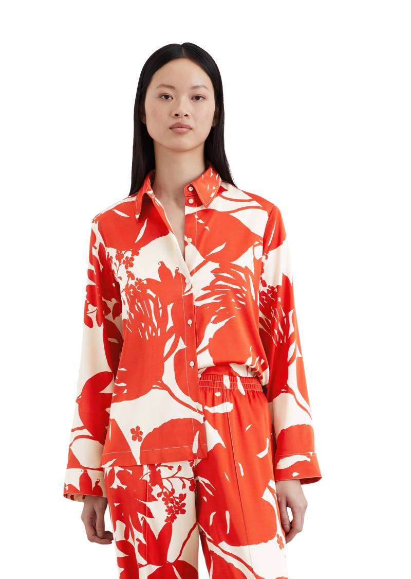 Marc O'Polo Satinbluse, Weiche, seidige Oberfläche; mit Allover-Print von Marc O'Polo