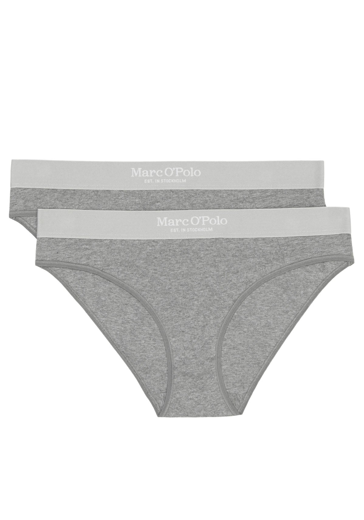 Marc O'Polo Slip, (Packung, 2 St.), fein gerippt, elastischer Bund von Marc O'Polo