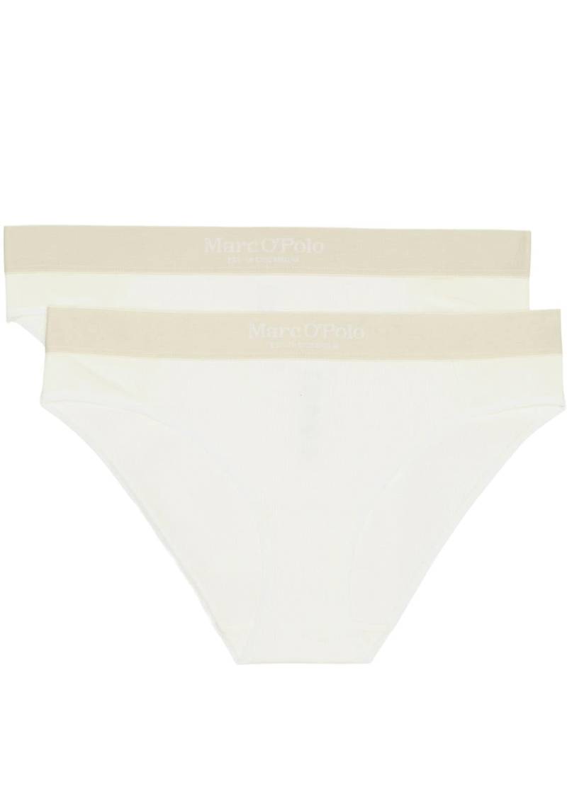 Marc O'Polo Slip, (Packung, 2 St.), fein gerippt, elastischer Bund von Marc O'Polo