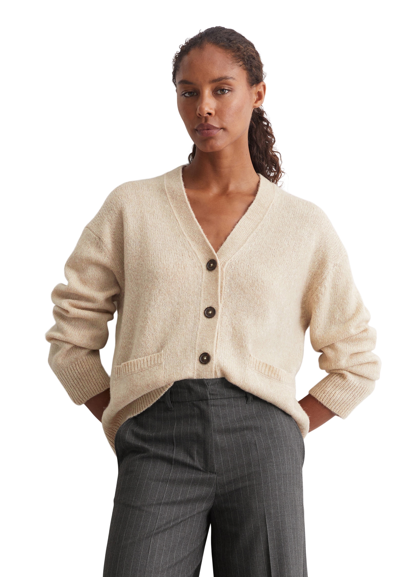 Marc O'Polo Strickjacke, V-Neck-Cardigan relaxed Marc O'Polo Strickjacke, V-Neck-Cardigan relaxed von Marc O'Polo