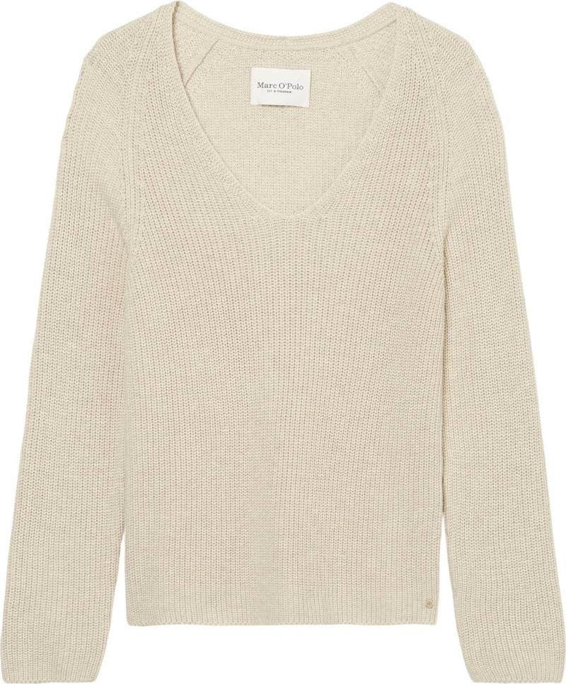 Marc O'Polo Strickpullover, mit dekorativem Strickmuster am Ärmel und V-Neck von Marc O'Polo