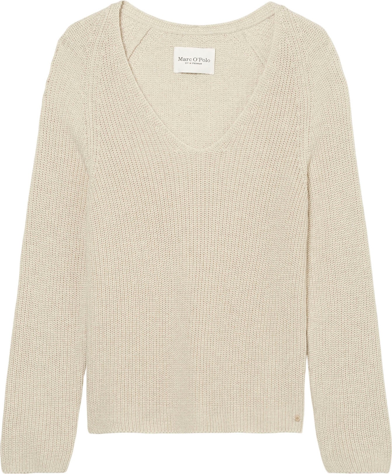 Marc O'Polo Strickpullover, mit dekorativem Strickmuster am Ärmel und V-Neck Marc O'Polo Strickpullover, mit dekorativem Strickmuster am Ärmel und V-Neck von Marc O'Polo