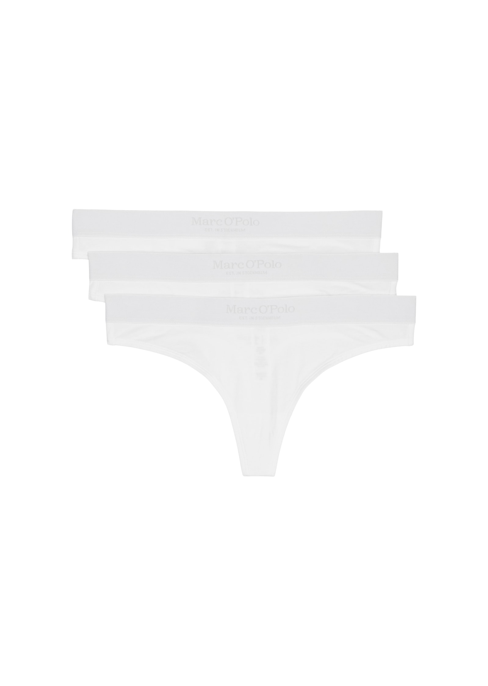 Marc O'Polo String, (3er Pack), mit dezentem Logo-Detail von Marc O'Polo
