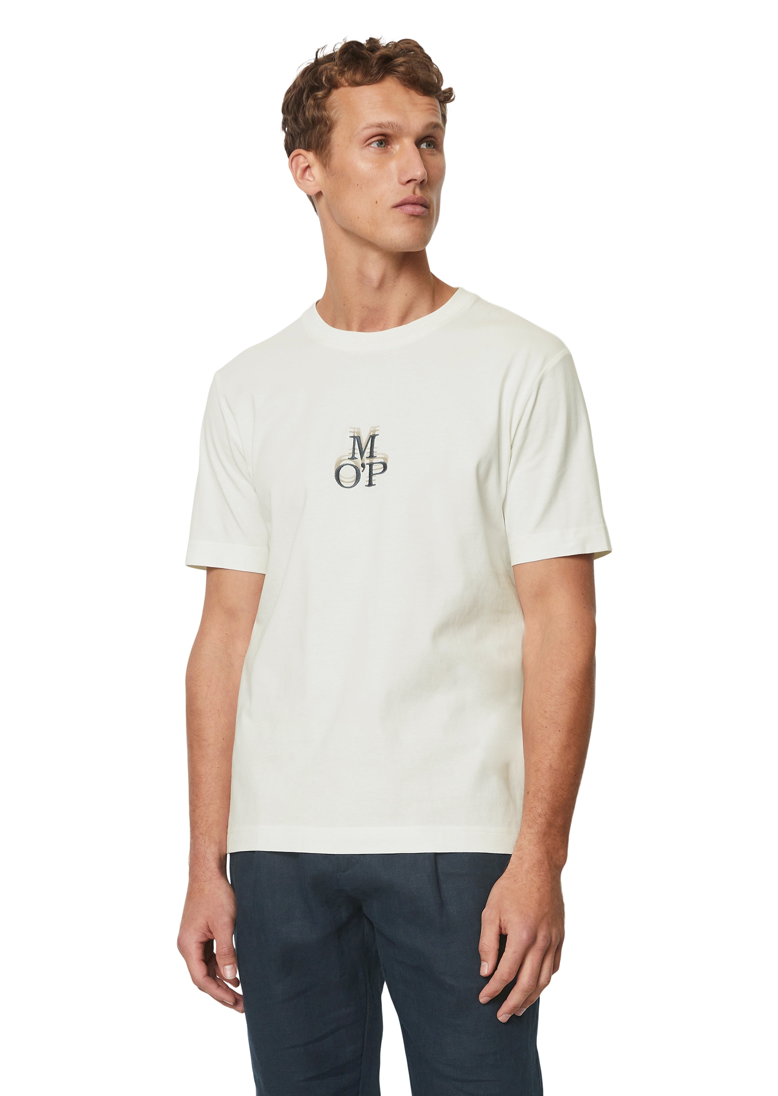 Marc O'Polo T-Shirt, In softer Single Jersey-Qualität, Markenstickerei Marc O'Polo T-Shirt, In softer Single Jersey-Qualität, Markenstickerei von Marc O'Polo