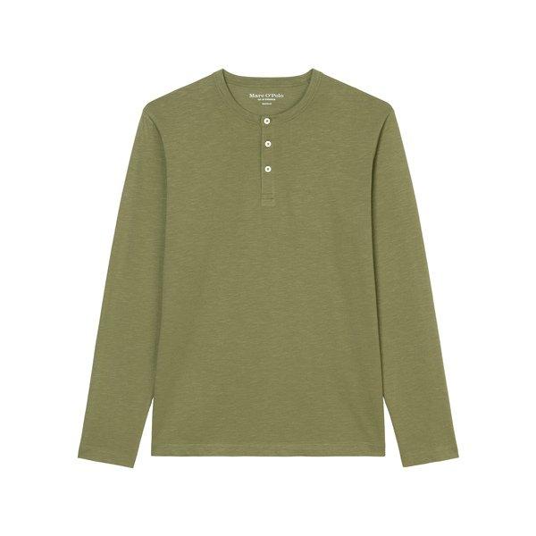 T-shirt, Langarm Herren Olivegrün M von Marc O'Polo