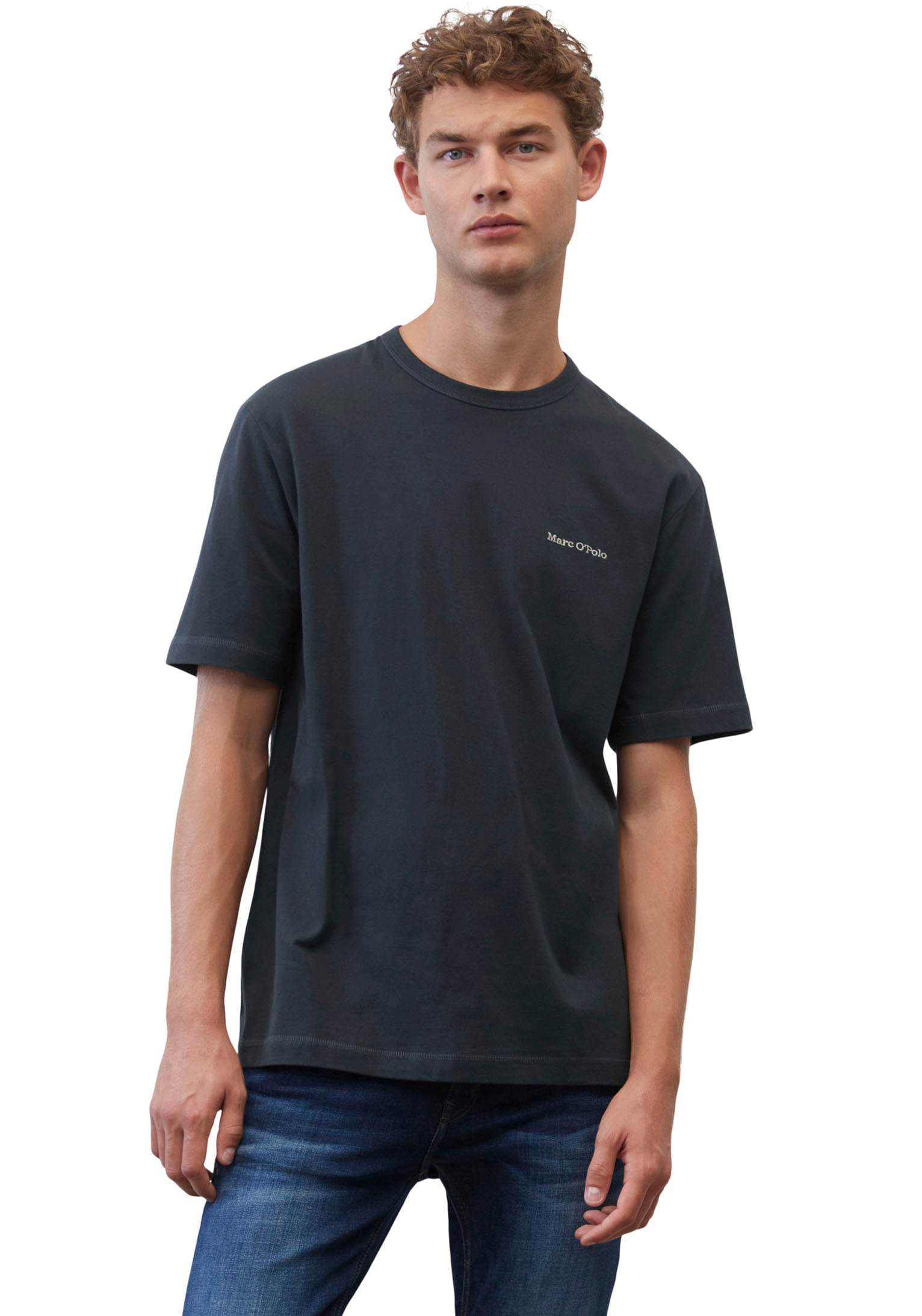 Marc O'Polo T-Shirt, mit dezenter Label-Stickerei Marc O'Polo T-Shirt, mit dezenter Label-Stickerei von Marc O'Polo