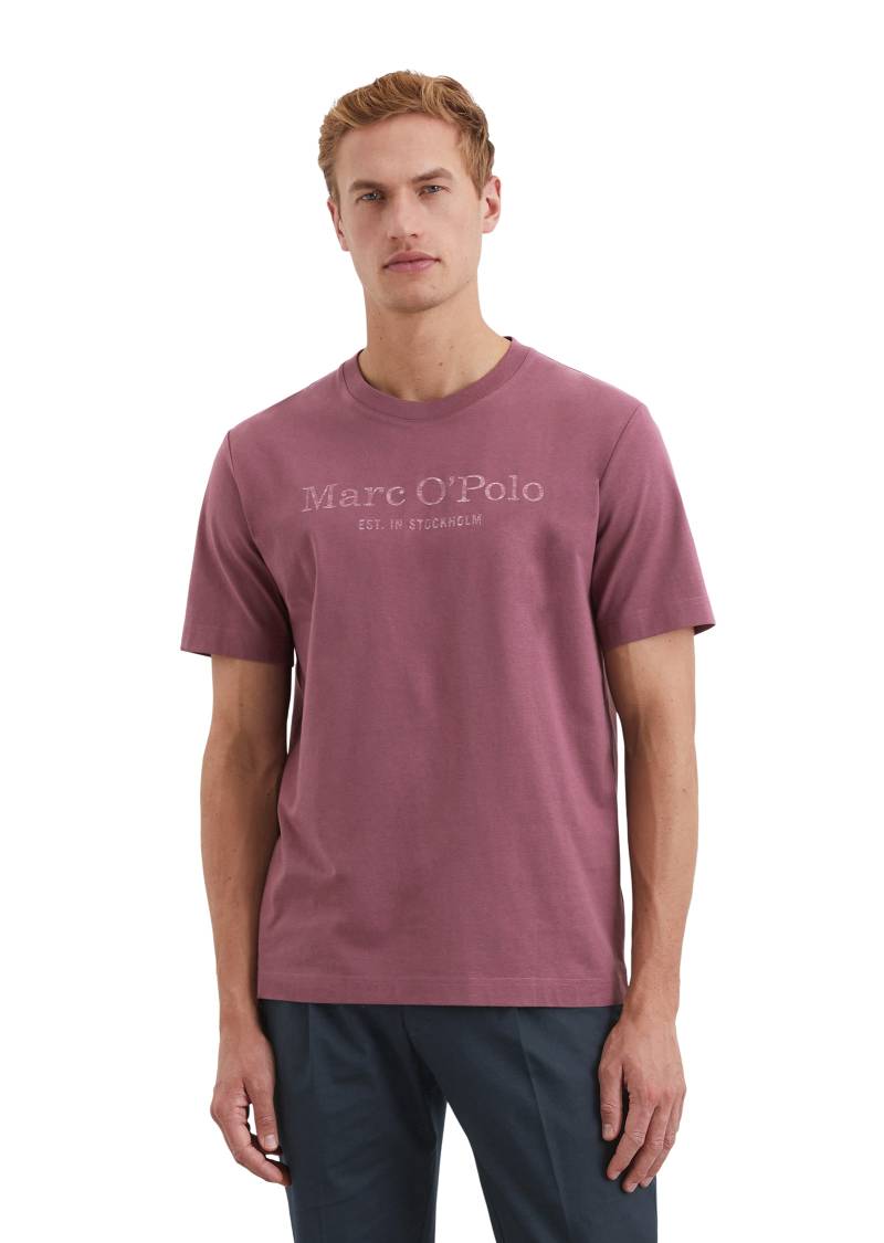Marc O'Polo T-Shirt, mit tonigem Label-Print vorne von Marc O'Polo
