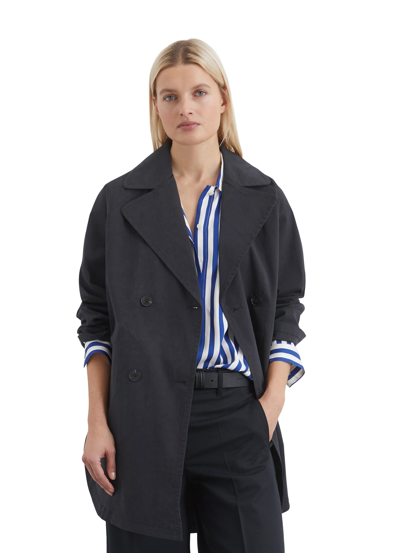 Marc O'Polo Trenchcoat, markant abgerundeten und seitlich geschlitzten Saumlinie Marc O'Polo Trenchcoat, markant abgerundeten und seitlich geschlitzten Saumlinie von Marc O'Polo