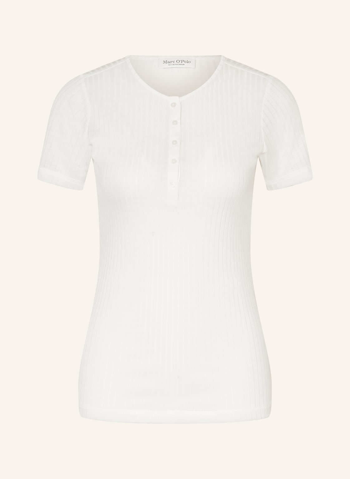 Marc O'polo Henley-Shirt weiss von Marc O'Polo