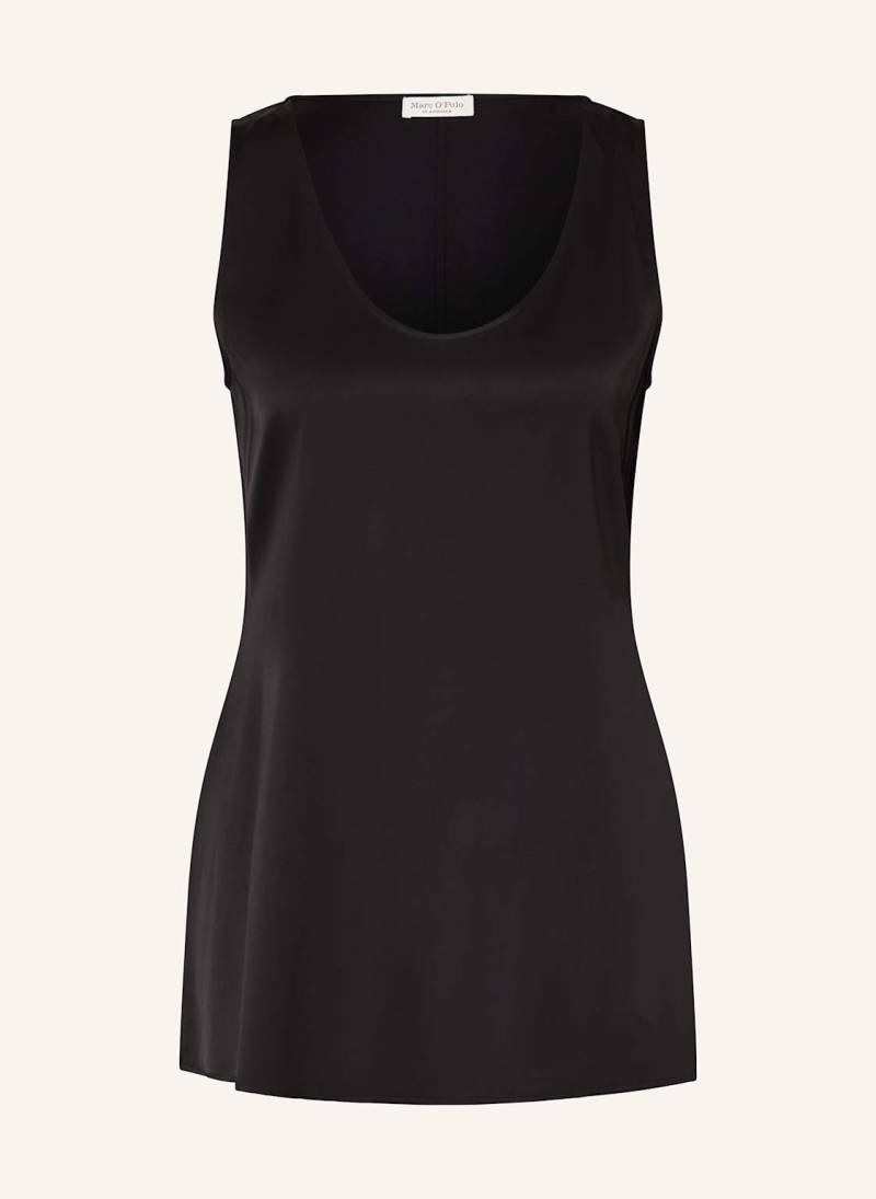 Marc O'polo Blusentop Aus Satin schwarz von Marc O'Polo