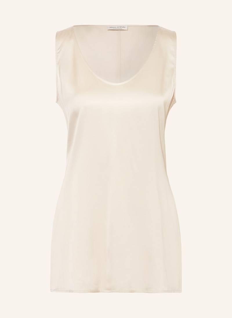 Marc O'polo Blusentop Aus Satin weiss von Marc O'Polo