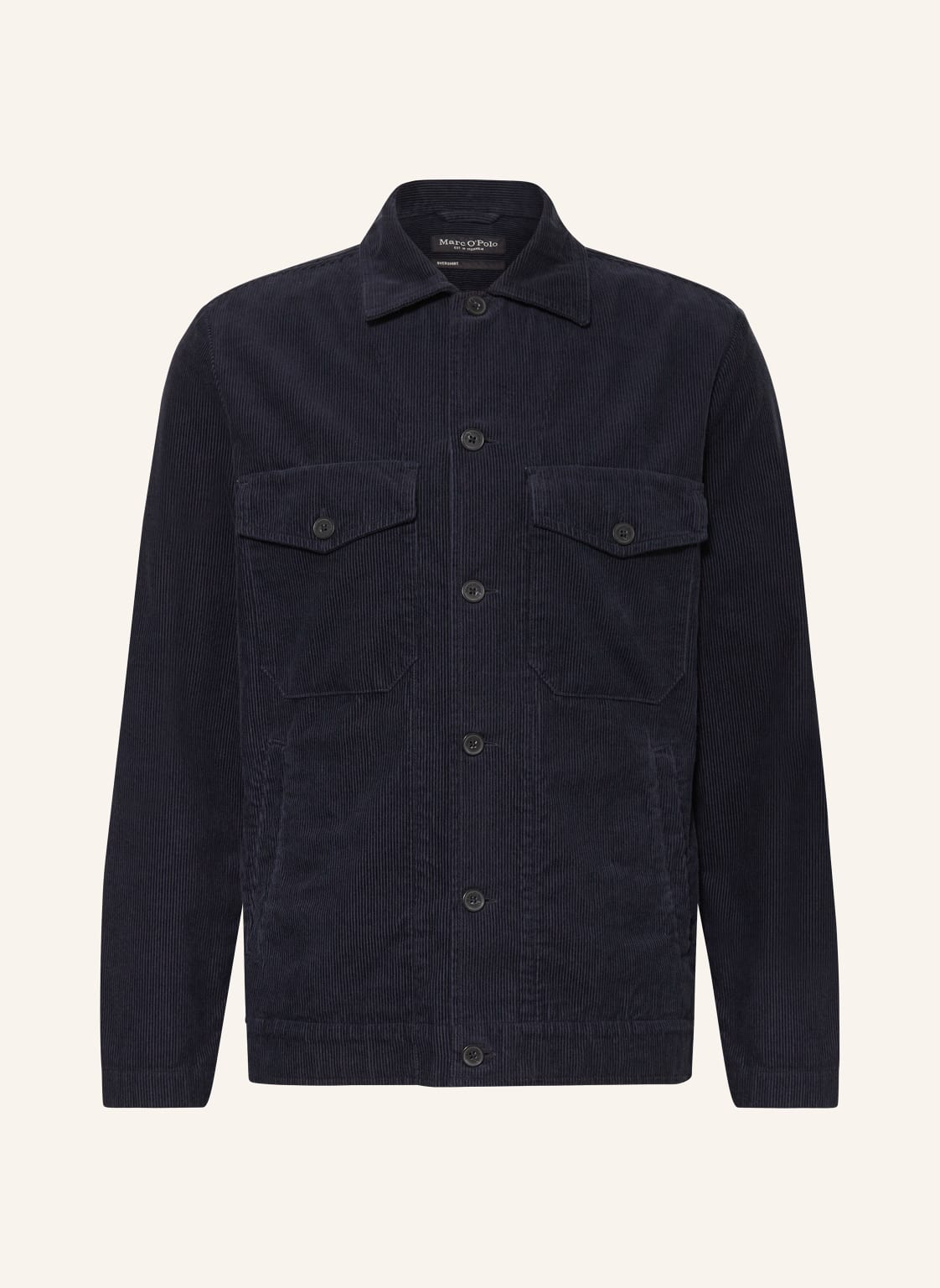 Marc O'polo Cord-Overshirt blau von Marc O'Polo