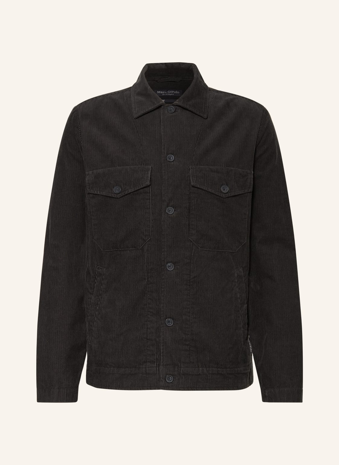 Marc O'polo Cord-Overshirt grau von Marc O'Polo