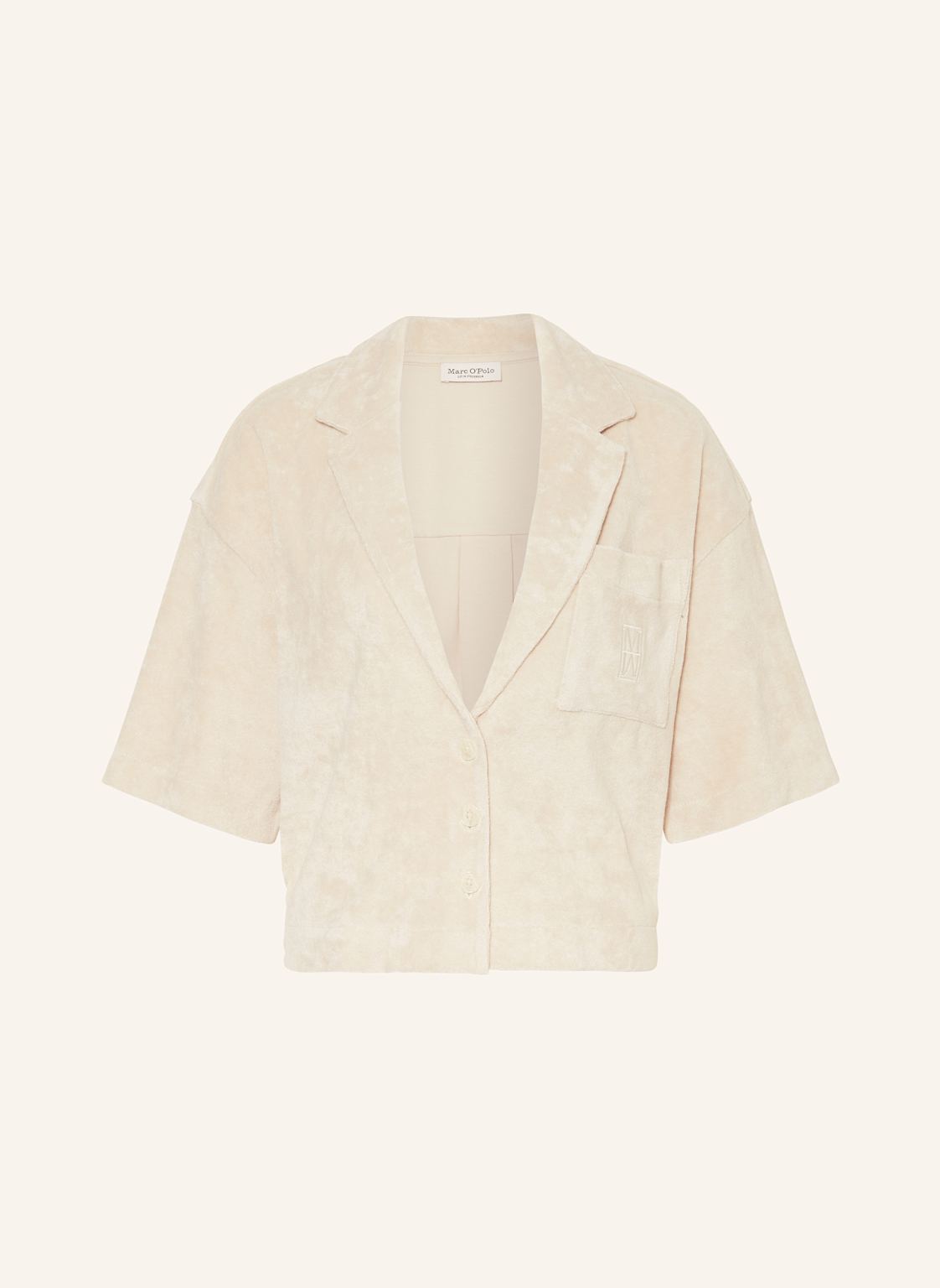 Marc O'polo Frottee-Overshirt grau Marc O'polo Frottee-Overshirt grau von Marc O'Polo