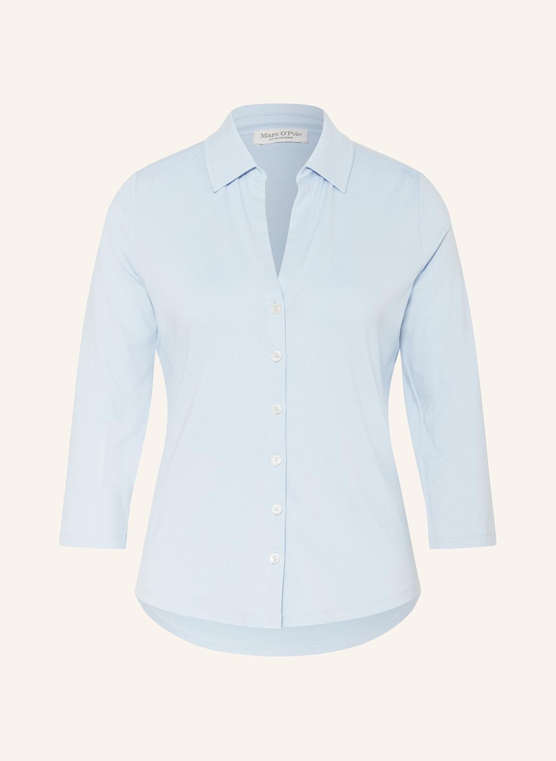 Marc O'polo Hemdbluse Aus Jersey Mit 3/4-Arm blau Marc O'polo Hemdbluse Aus Jersey Mit 3/4-Arm blau von Marc O'Polo