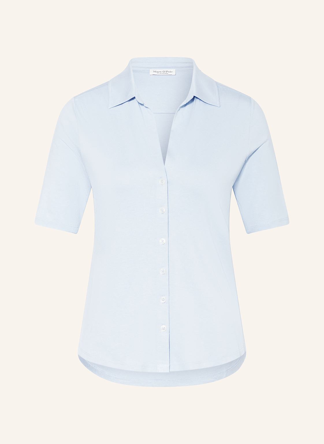 Marc O'polo Hemdbluse Aus Jersey blau Marc O'polo Hemdbluse Aus Jersey blau von Marc O'Polo