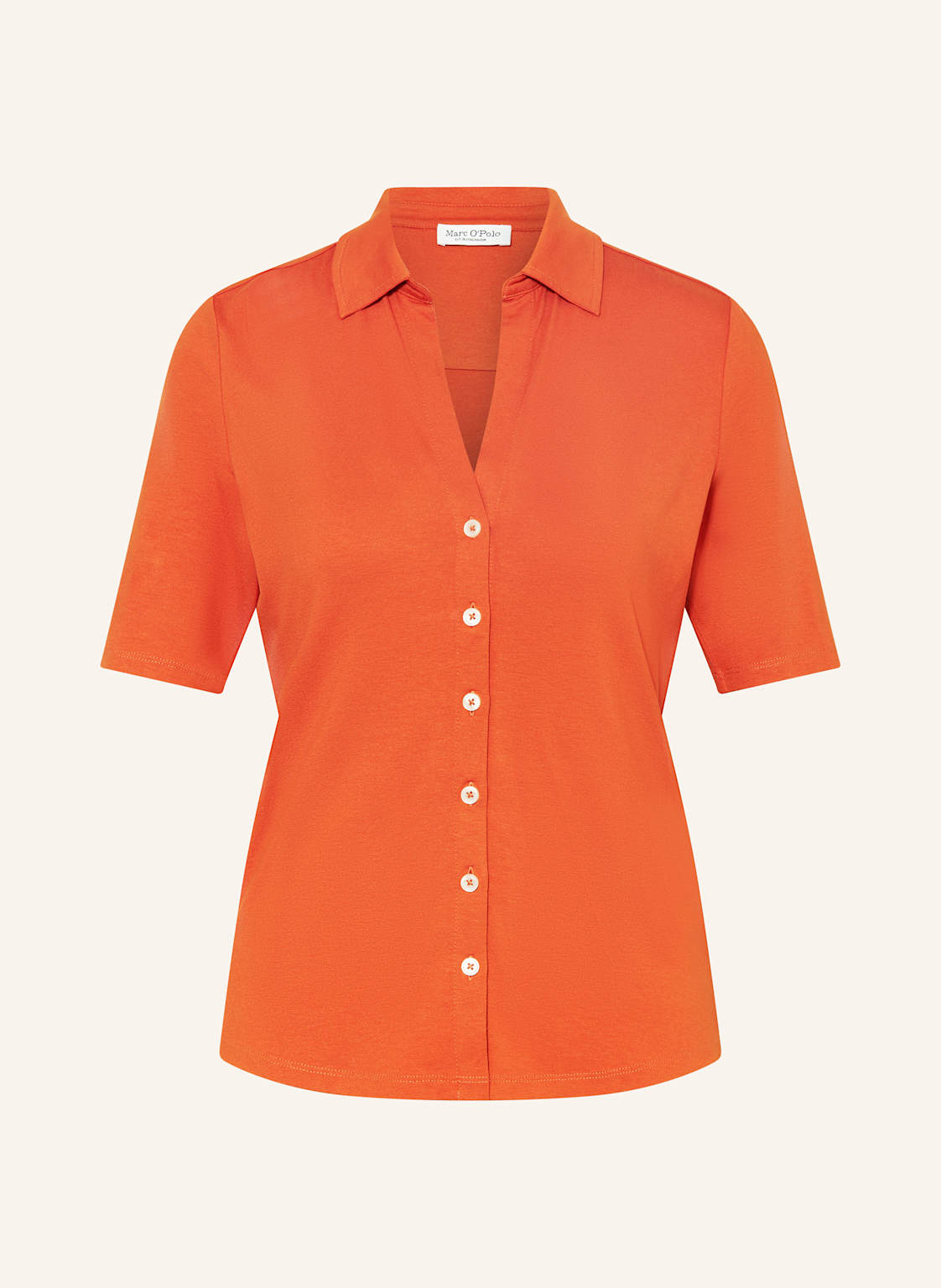 Marc O'polo Hemdbluse Aus Jersey rot Marc O'polo Hemdbluse Aus Jersey rot von Marc O'Polo