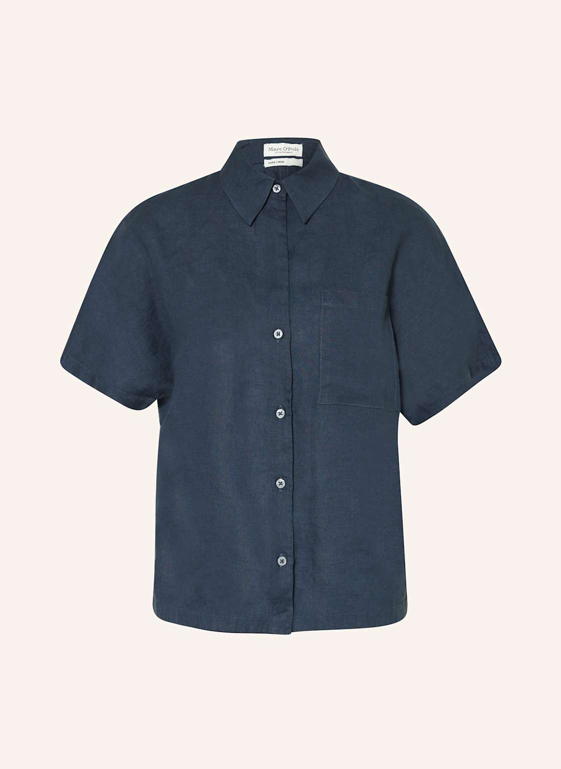 Marc O'polo Hemdbluse Aus Leinen blau Marc O'polo Hemdbluse Aus Leinen blau von Marc O'Polo