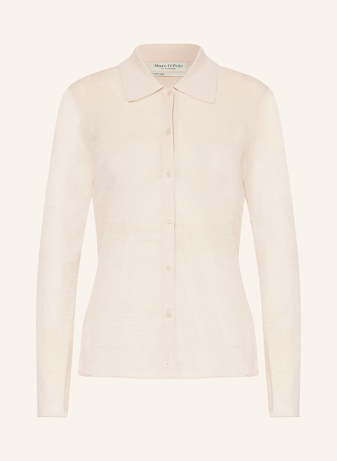 Marc O'polo Hemdbluse Aus Leinen weiss von Marc O'Polo