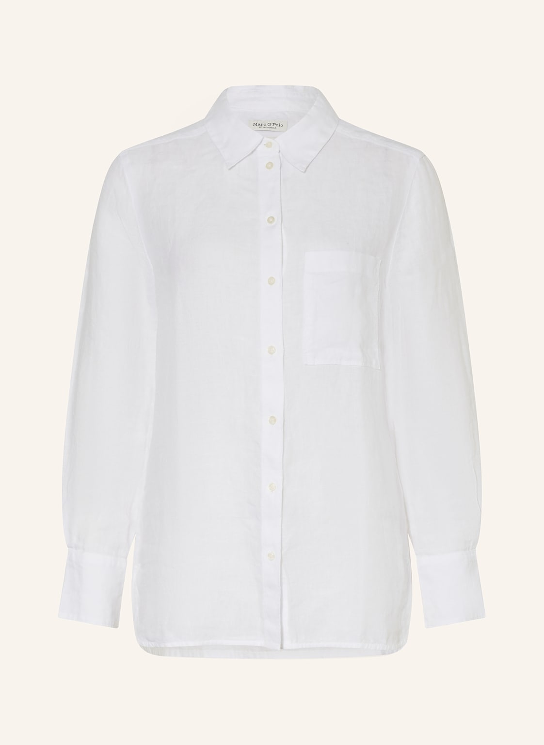 Marc O'polo Hemdbluse Aus Leinen weiss Marc O'polo Hemdbluse Aus Leinen weiss von Marc O'Polo