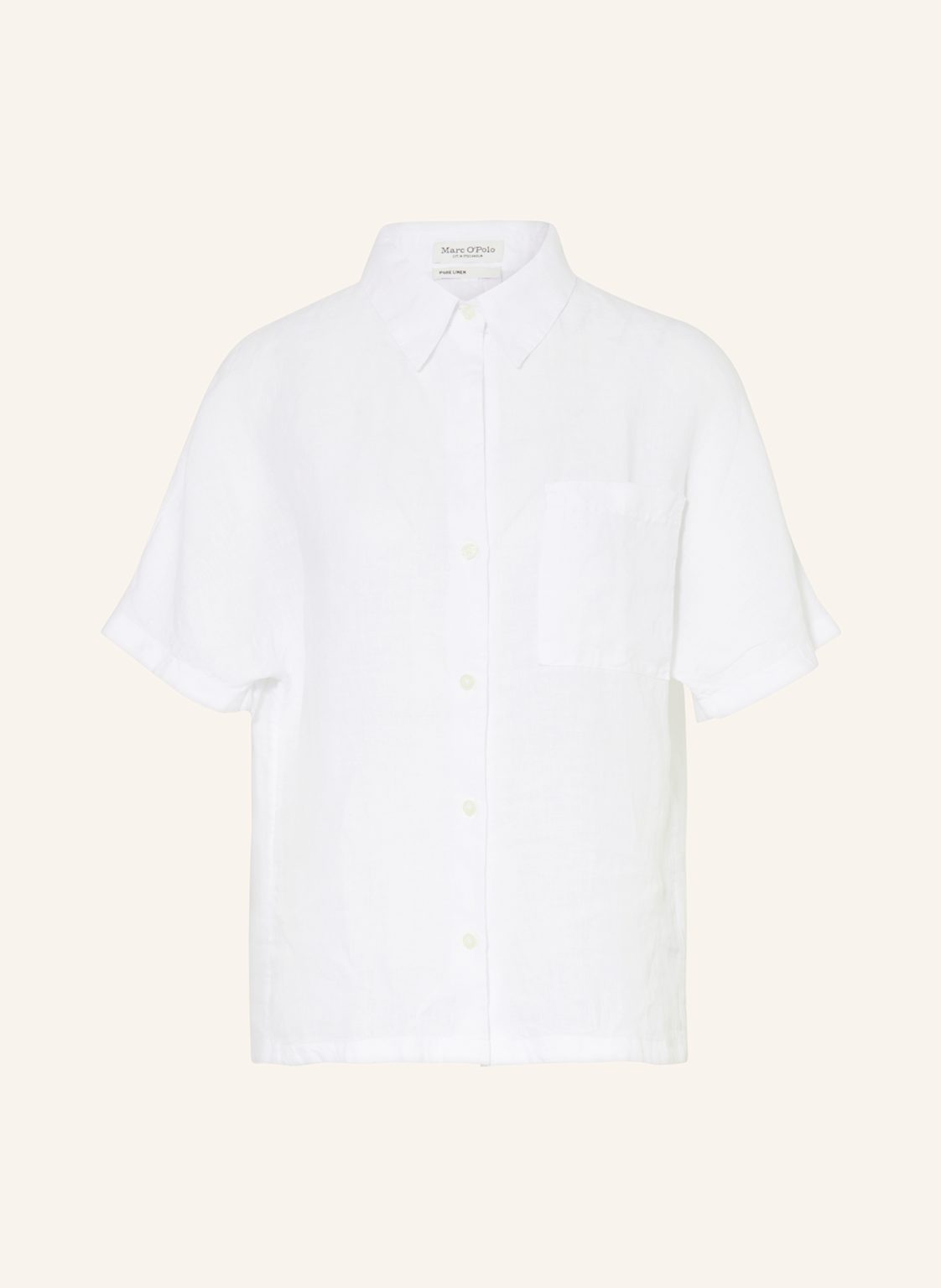 Marc O'polo Hemdbluse Aus Leinen weiss Marc O'polo Hemdbluse Aus Leinen weiss von Marc O'Polo