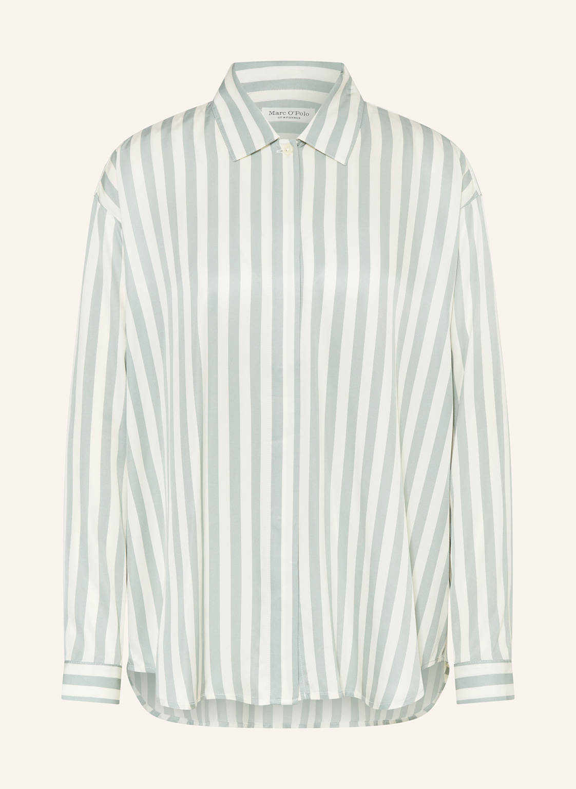 Marc O'polo Hemdbluse Aus Satin gruen Marc O'polo Hemdbluse Aus Satin gruen von Marc O'Polo