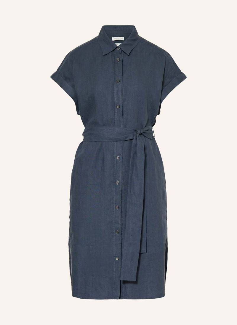 Marc O'polo Hemdblusenkleid Aus Leinen blau von Marc O'Polo