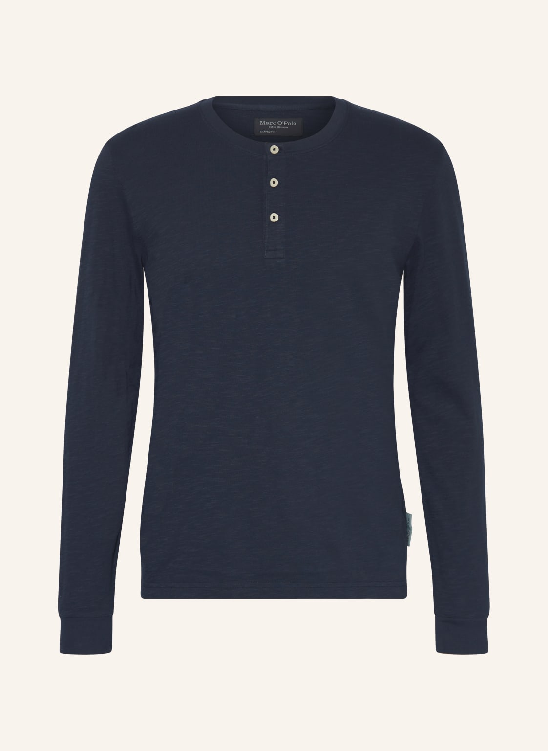 Marc O'polo Henley-Shirt blau von Marc O'Polo