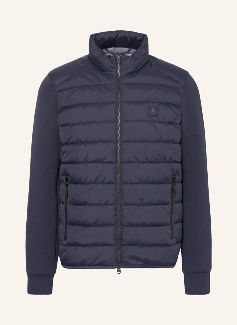 Marc O'polo Jacke Im Materialmix blau von Marc O'Polo