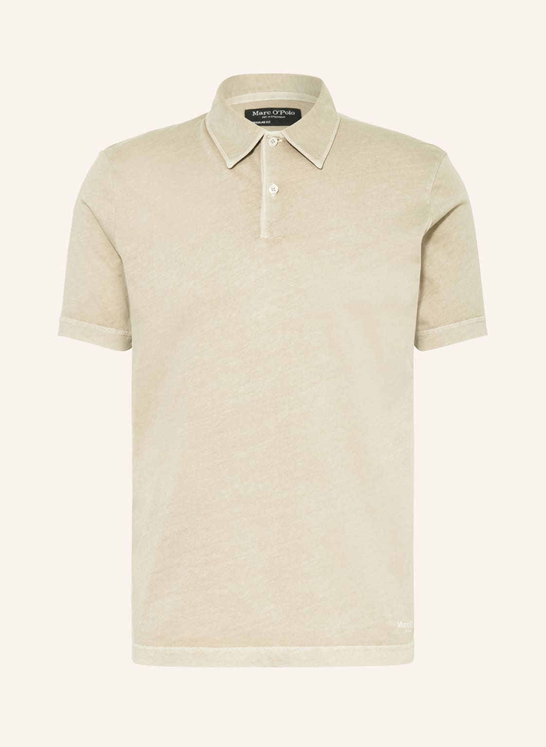 Marc O'polo Jersey-Poloshirt Regular Fit beige von Marc O'Polo