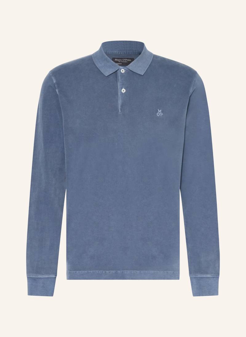 Marc O'polo Jersey-Poloshirt Regular Fit blau von Marc O'Polo