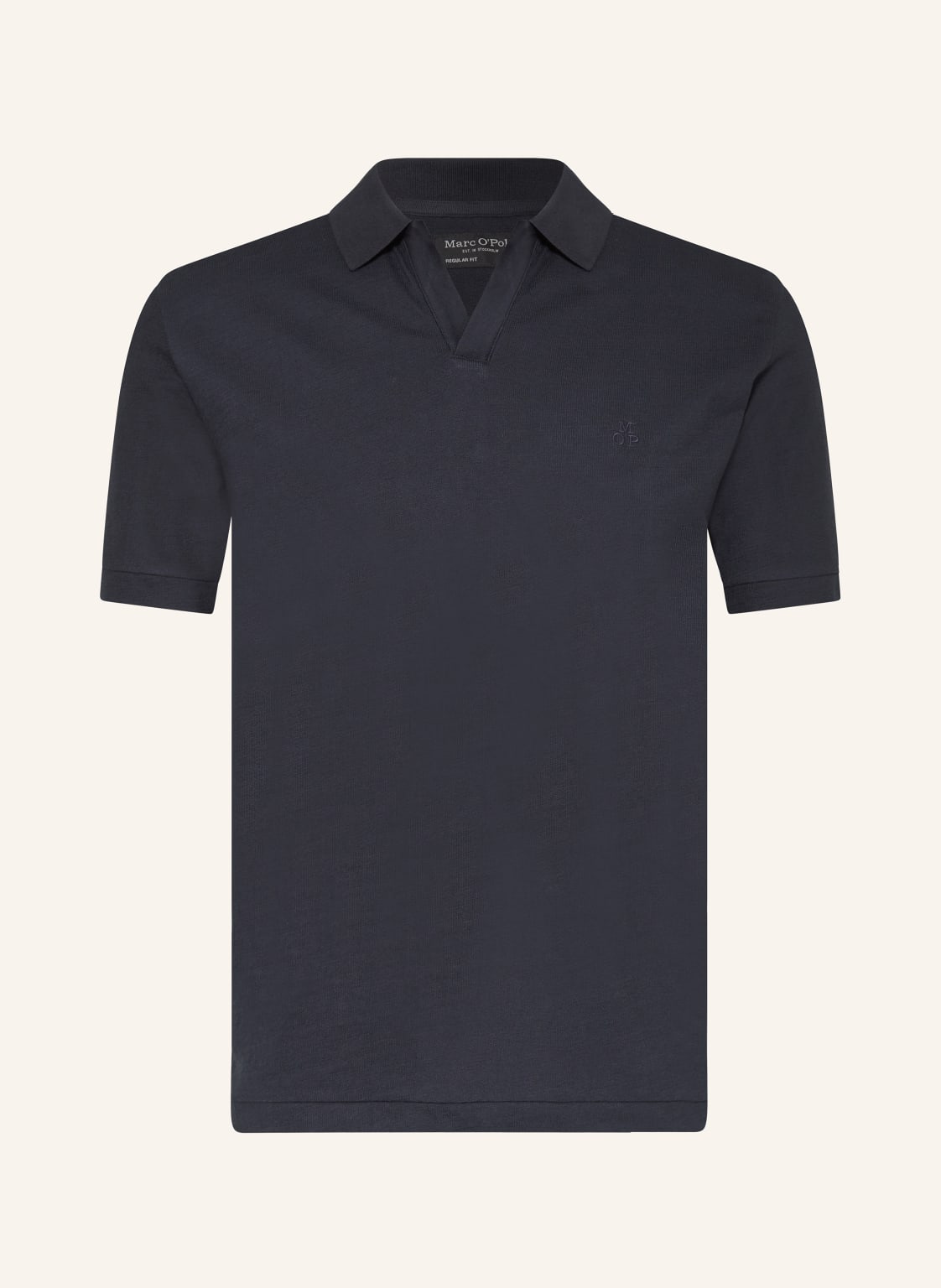 Marc O'polo Jersey-Poloshirt Regular Fit blau von Marc O'Polo