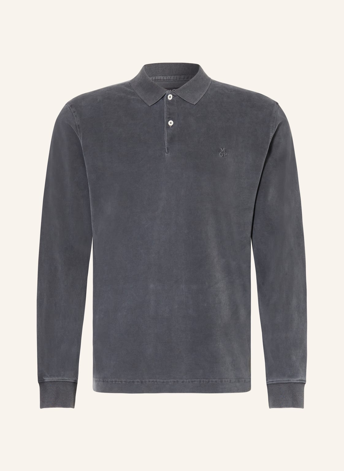 Marc O'polo Jersey-Poloshirt Regular Fit grau von Marc O'Polo