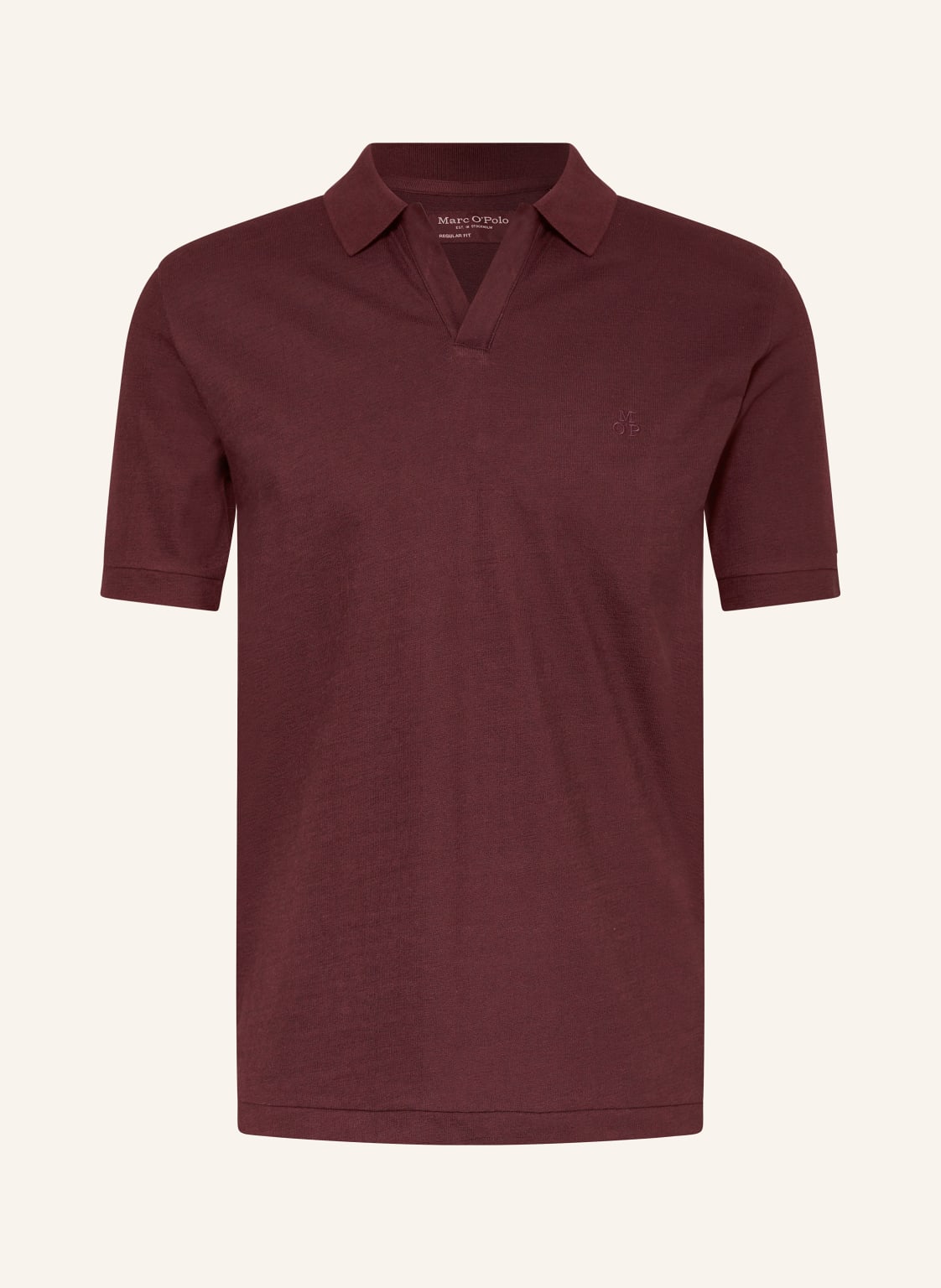 Marc O'polo Jersey-Poloshirt Regular Fit rot von Marc O'Polo