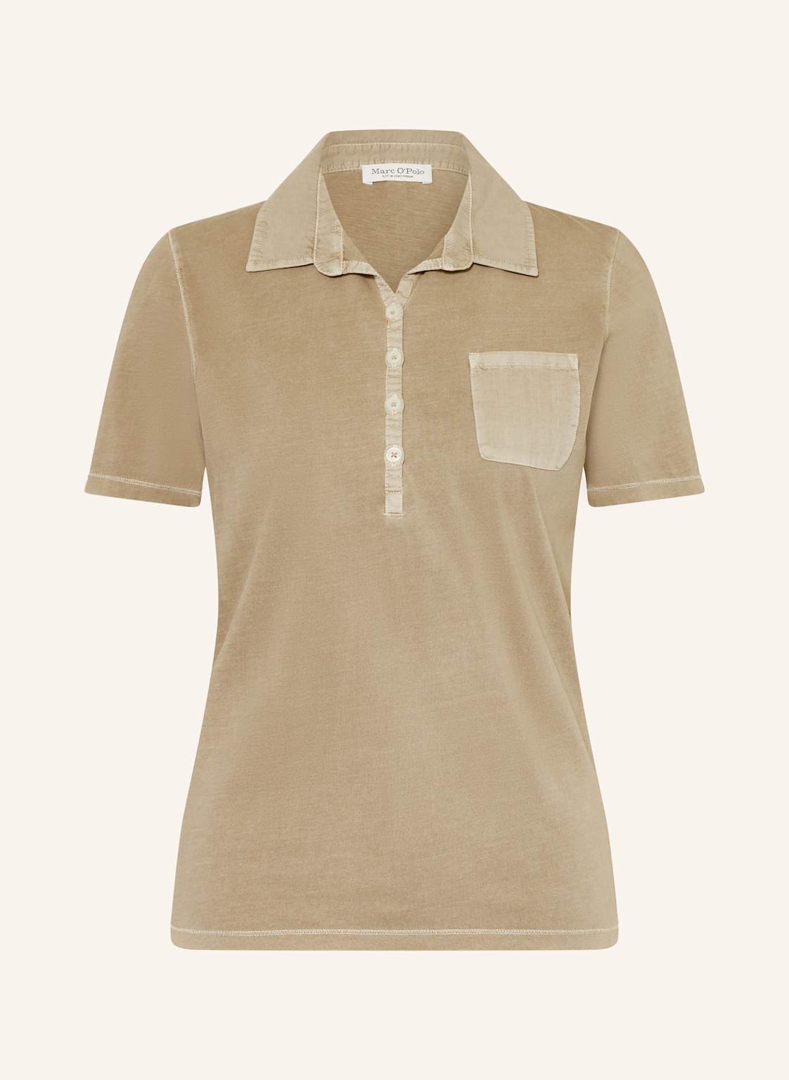 Marc O'polo Jersey-Poloshirt beige von Marc O'Polo