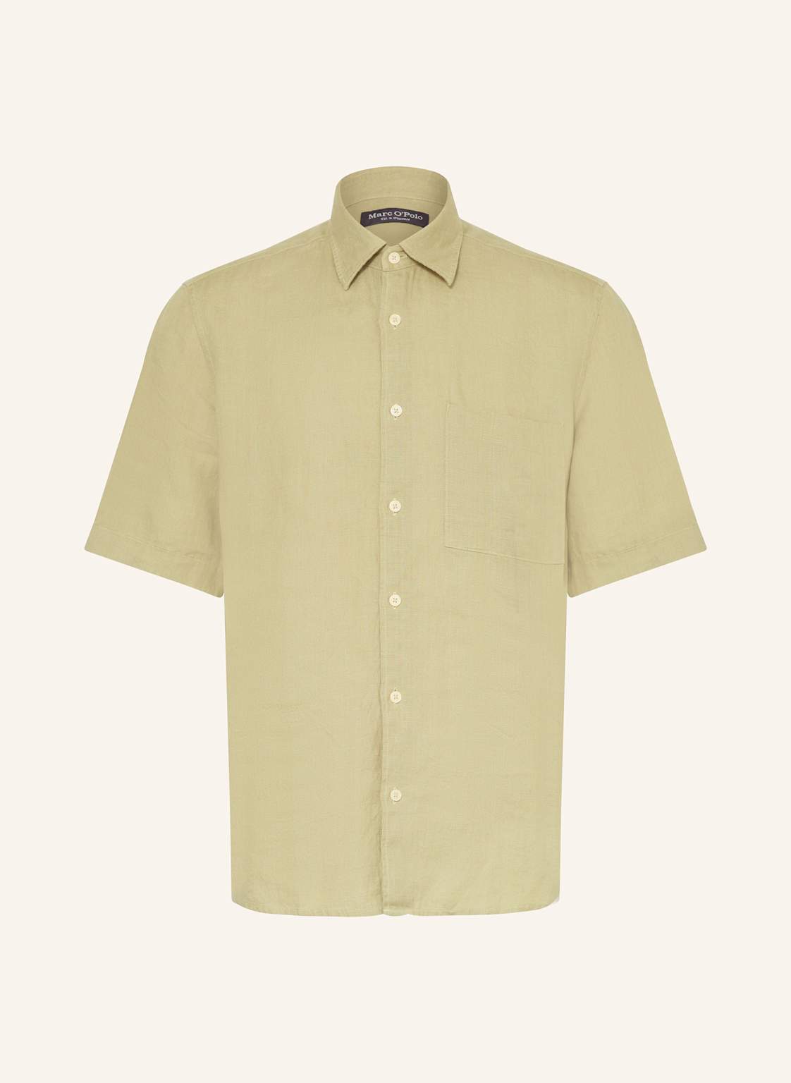 Marc O'polo Kurzarm-Hemd Regular Fit Aus Leinen gruen Marc O'polo Kurzarm-Hemd Regular Fit Aus Leinen gruen von Marc O'Polo