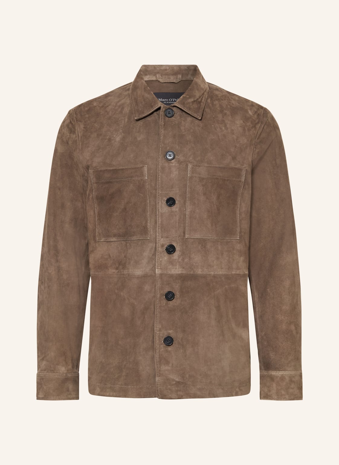 Marc O'polo Leder-Overjacket braun von Marc O'Polo