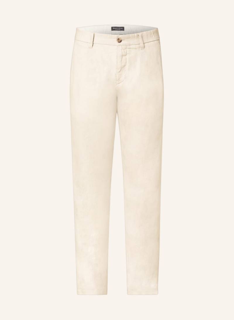 Marc O'polo Leinenchino Osby Jogger Tapered Fit beige von Marc O'Polo