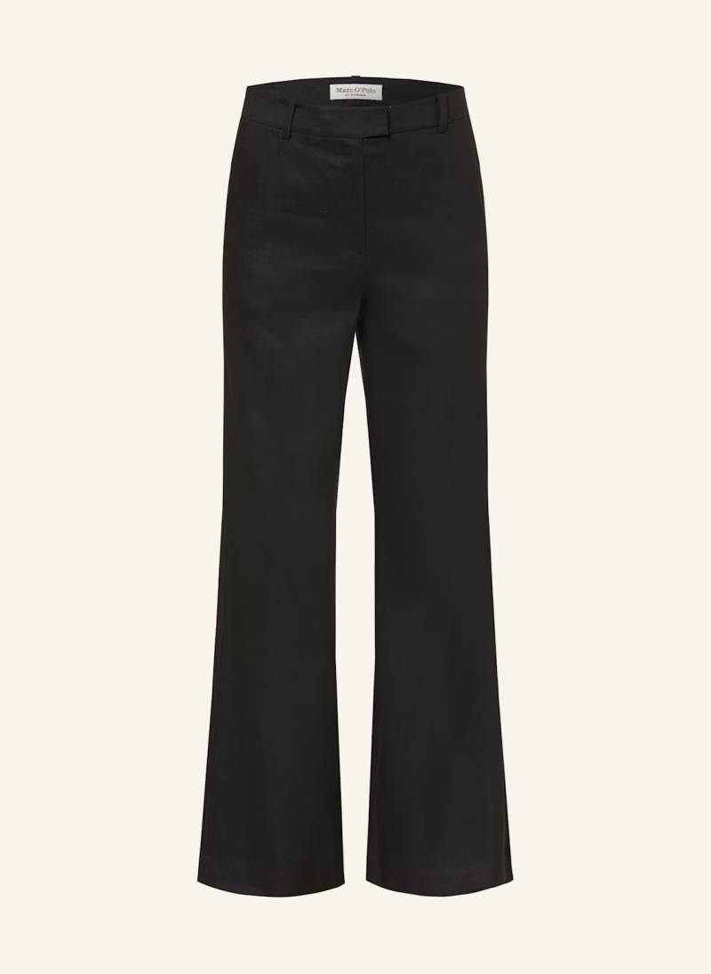 Marc O'polo Marlenehose Mit Leinen schwarz von Marc O'Polo